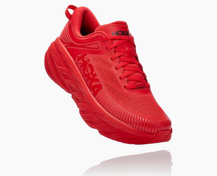 Chaussure Running Hoka One One Bondi 7 Homme - Rouge - ARS-125079